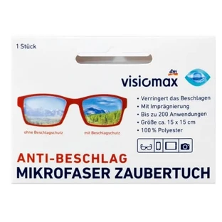 Visiomax, microfiber cloth against glasses fogging, 1 pc
