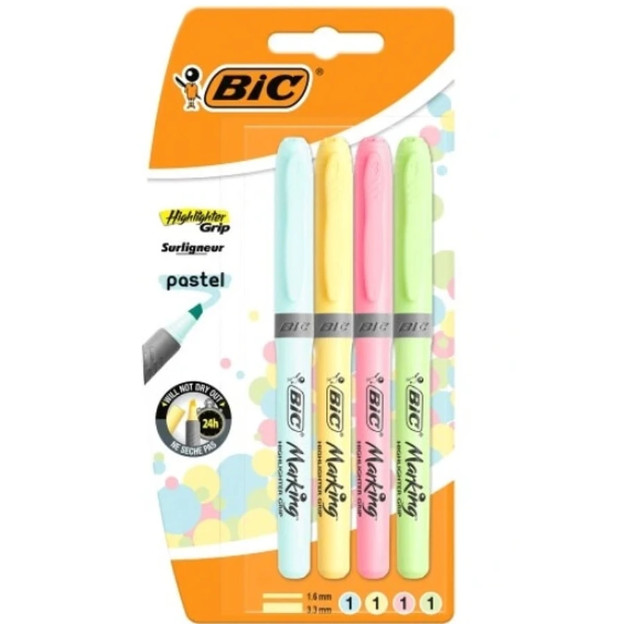 Tracciante, colori misti, 4 pezzi