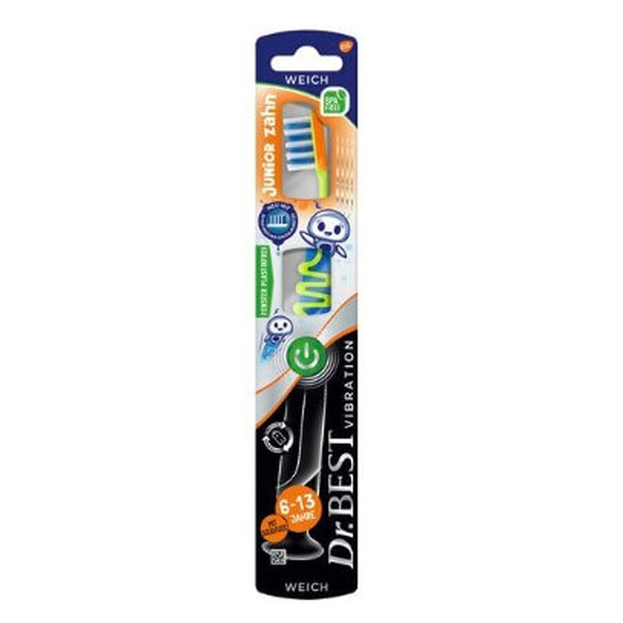 Dr Best, Vibration Junior, Brosse à dents électrique, 1 pièce