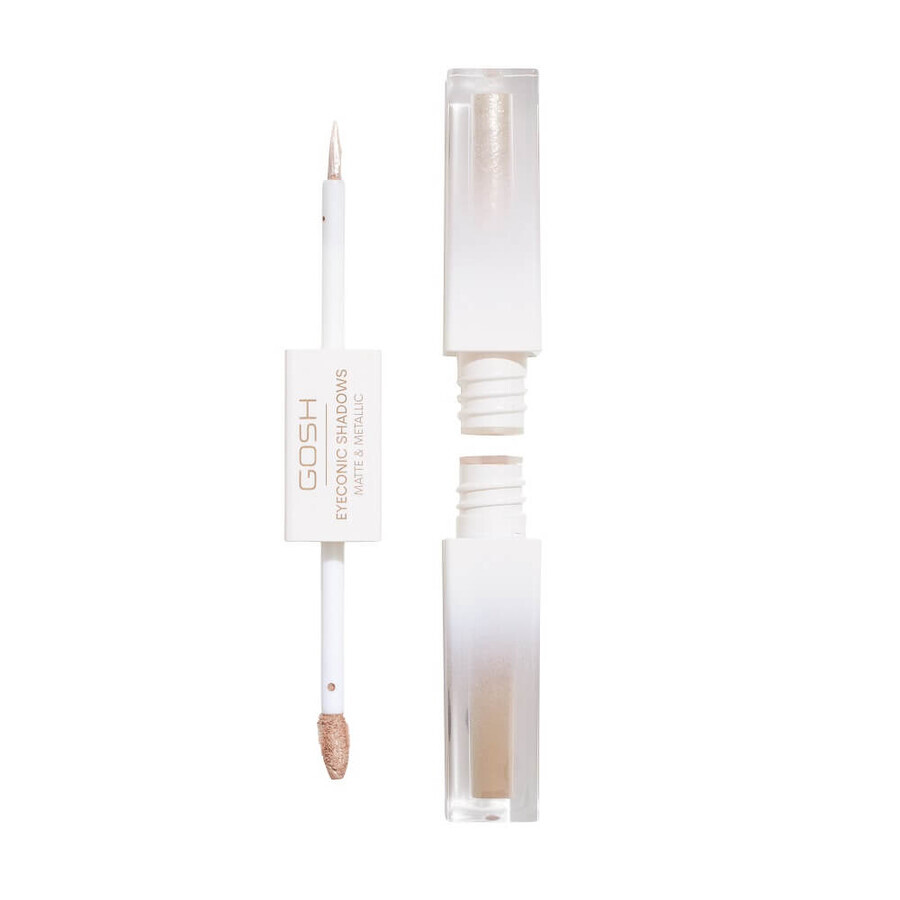 Gosh Matte amp; Metallic Shadow în cremă cu aplicator 001 Basic B, 1.52ml