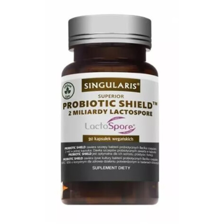 Singularis Probiotic Shield 2 miljard Lactospore, 20 capsules