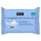 Sence, Facial cleansing wipes, normal skin, 20 pieces