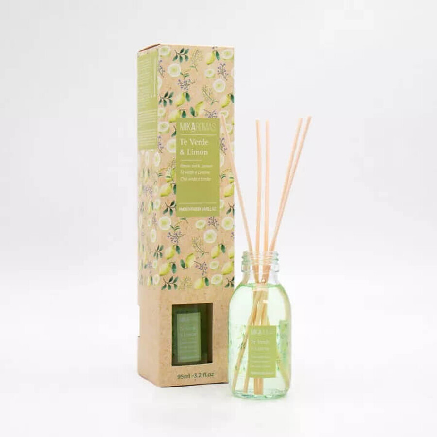 Mikaromas Green tea and lime scented bars, 95ml