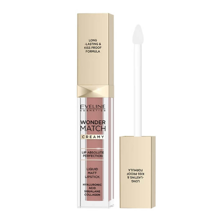Eveline Cosmetics, Wonder Match Matte Liquid Lipstick No. 04, 6.8 ml