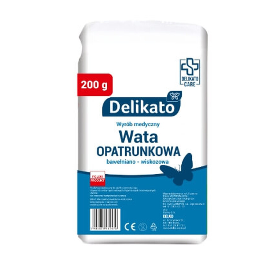 Boutique Delikato, Ouate de pansement, 200g Delikato, Ouate de pansement, 200g