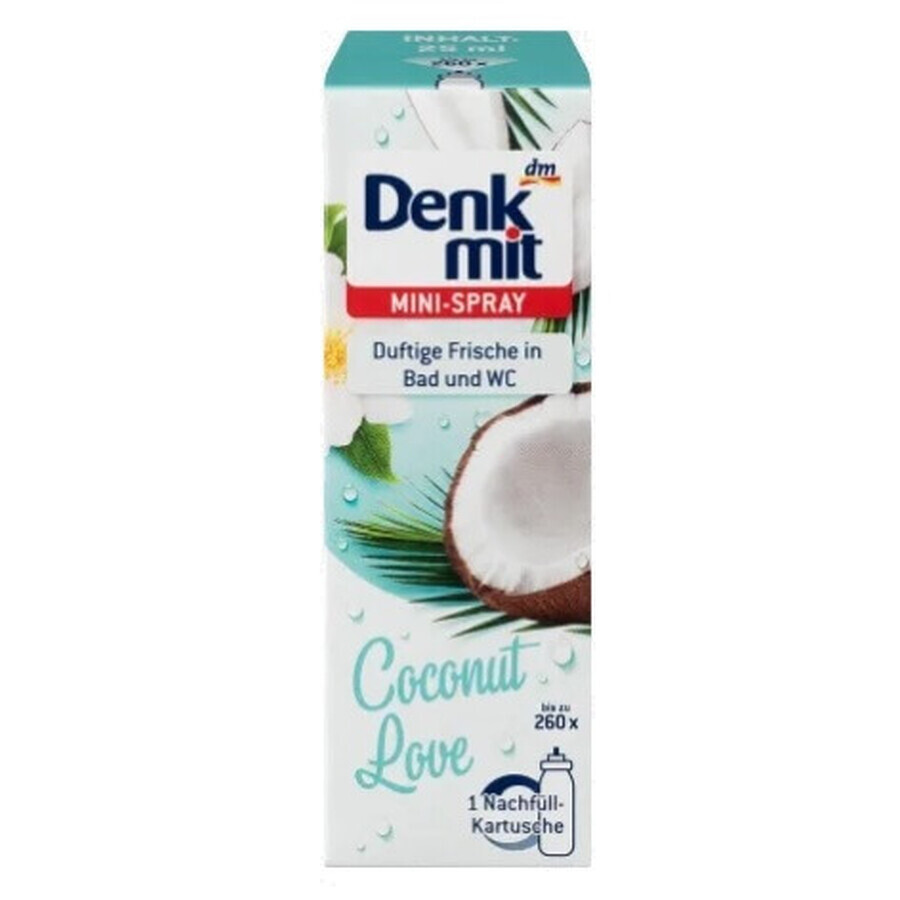 Denkmit, Coconut Love, Mini spray désodorisant, 25 ml