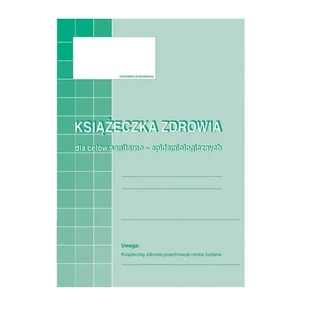 Książeczka zdrowia dla celów sanitarno-epidemiologicznych