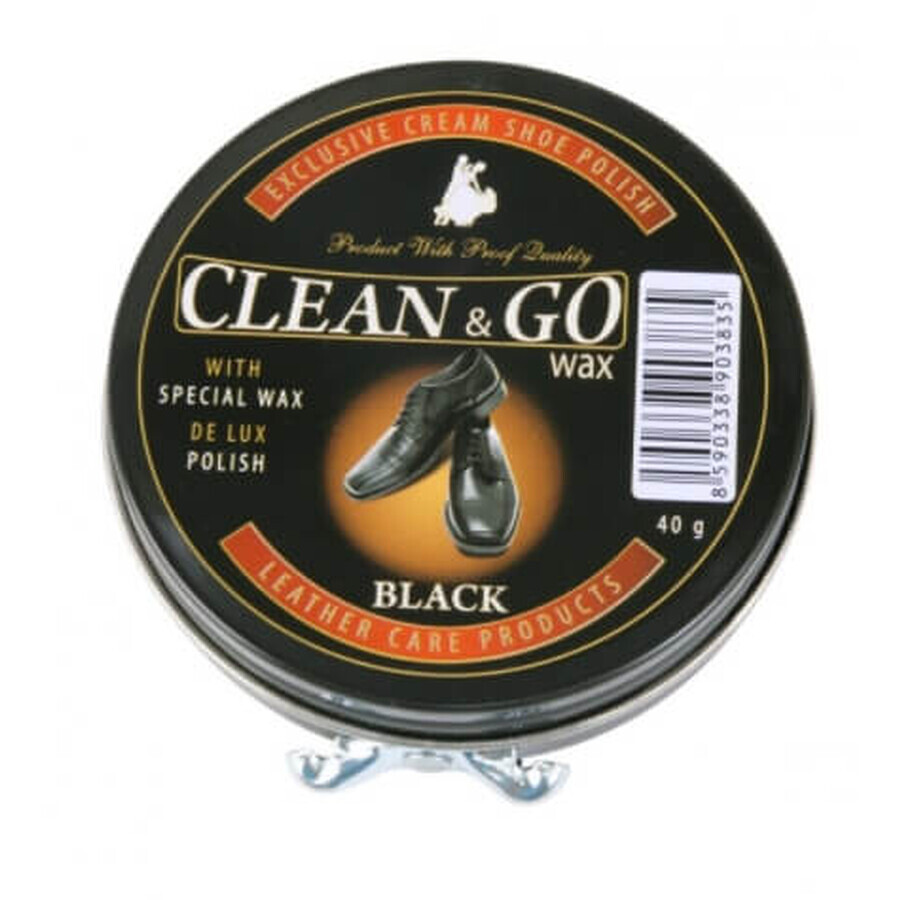 Mattes, Shoe Polish, Clean amp;Go, black, 40g