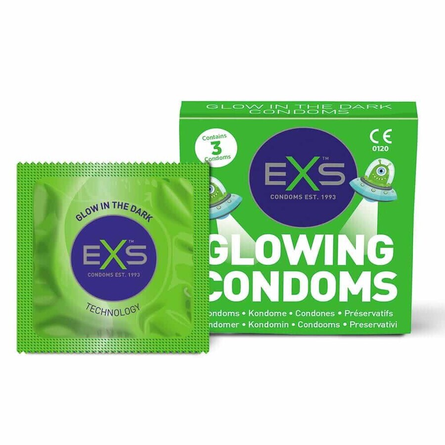 EXS blind condoms, 3 pieces