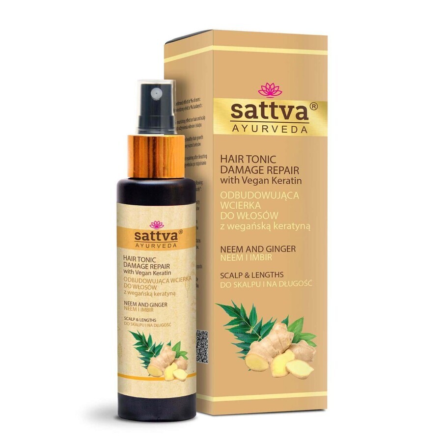 Sattva Hair Tonic Neem amp ; Ginger wax rub, 100ml