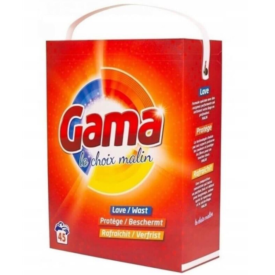 Gamma, Polvere di lavaggio per tessuti colorati, 2,925 kg