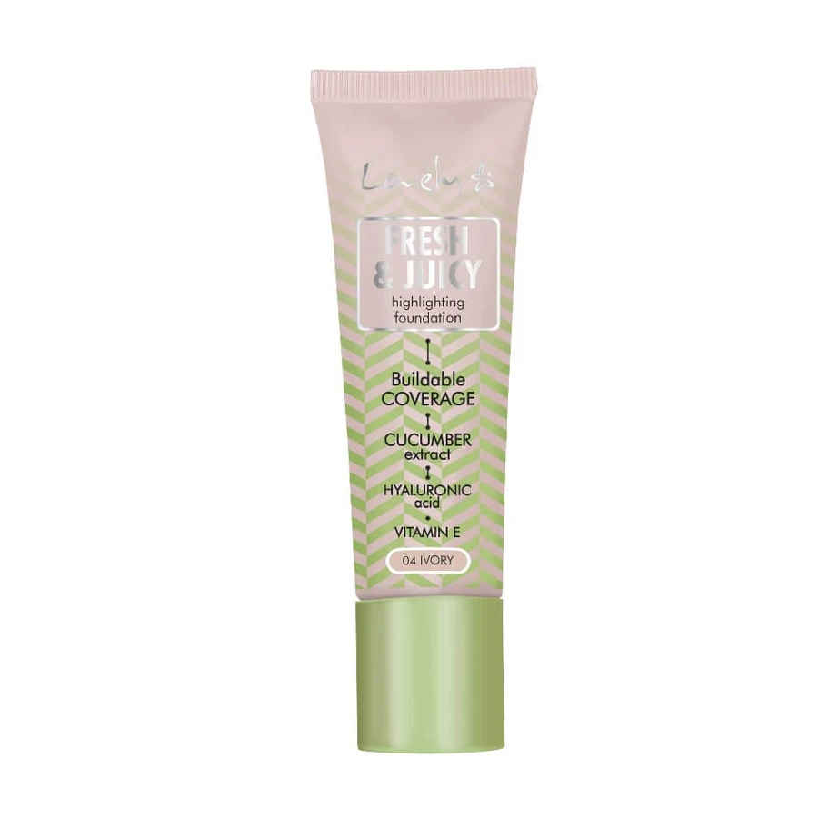 Lovely Fresh amp; Juicy illuminating foundation 04 Ivory, 25g