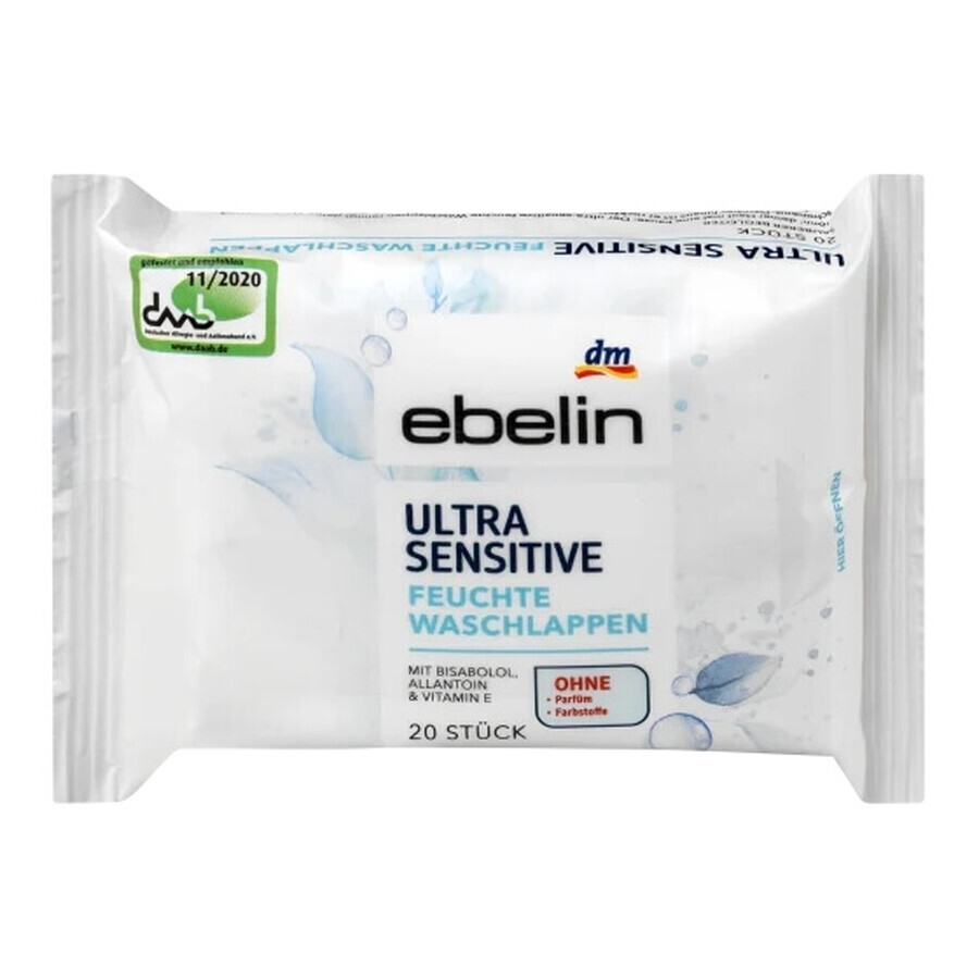 Acquista Ebelin, Ultra Sensitive, salviette umidificate, 20 pz. Ebelin, Ultra Sensitive, salviette umidificate, 20 pz.