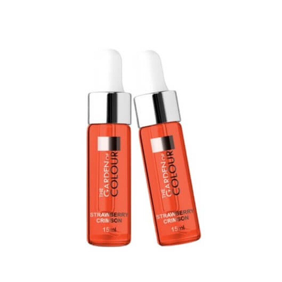 Silcare The Garden of Colour Ulei de unghii cu pipete Strawberry Crimson, 15ml
