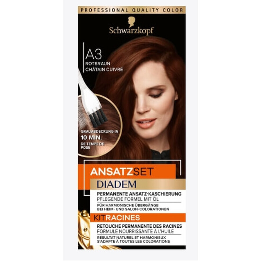 Schwarzkopf, Diadem, A3 regenererende kleurstof, rood-beige, 22ml