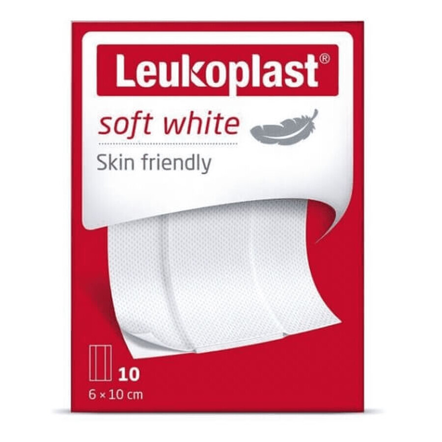 Leukoplast, Soft plaster 10, 6 x10cm, 10 pieces - Long life!