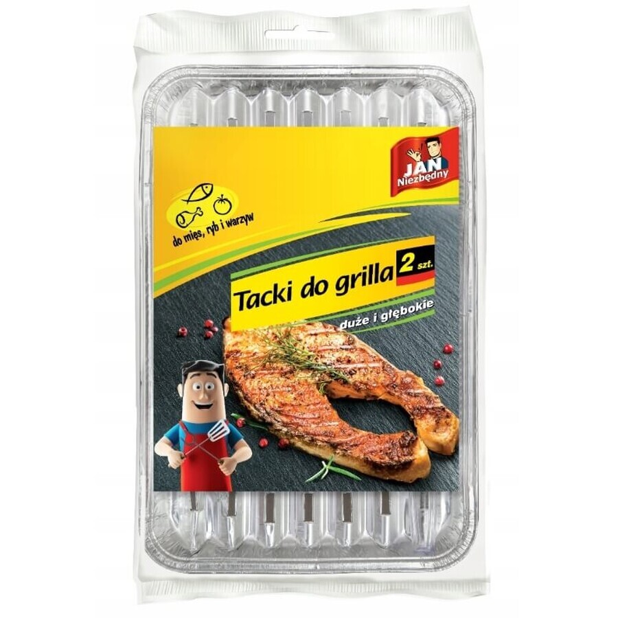 Jan Niezbdny, Aluminum grill trays 34x23cm, 2 pieces