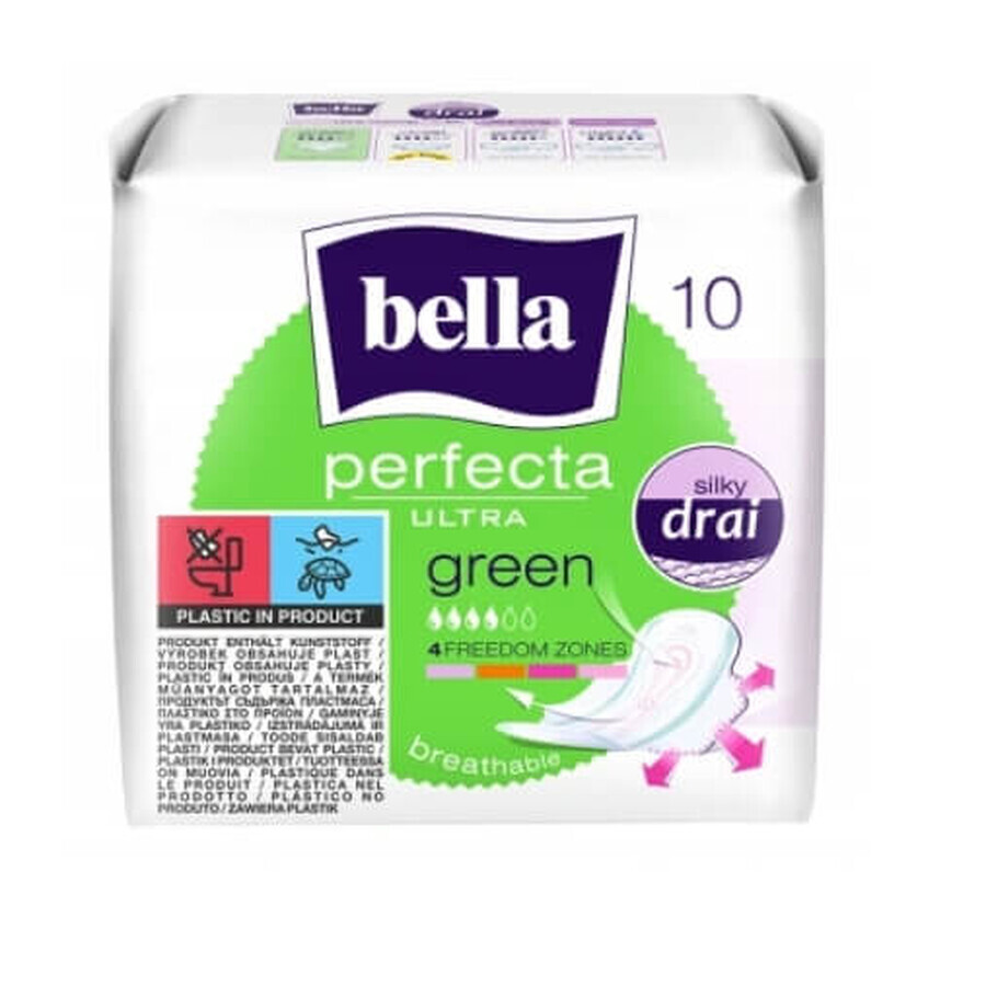 Bella Perfecta Ultra Green Sanitary Pads, 10 pcs - Long Shelf Life!