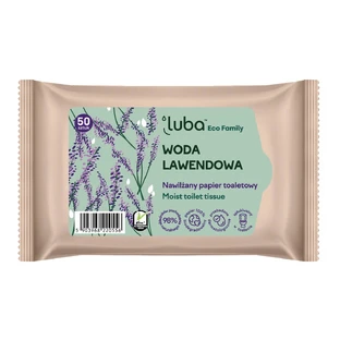 Luba Eco Family Toiletpapier bevochtigd met lavendelwater, 50 stuks