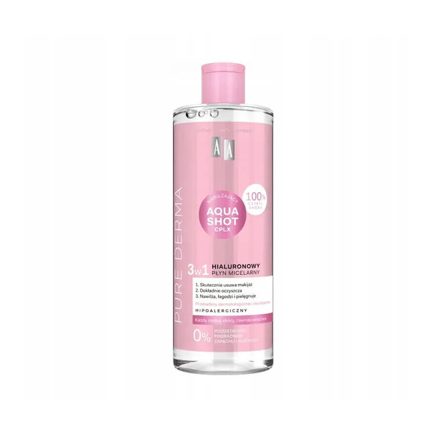Buy AA Pure Derma Hyaluronic Micellar Lotion, 500 ml AA Pure Derma Hyaluronic Micellar Lotion, 500 ml
