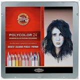 Polycolor-potloden, 24 kleuren