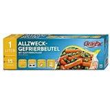 CleanPac, universal freezer bags, 15x 1l