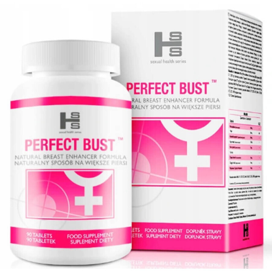 Sexual Health Series Perfect Bust dietary supplement for natural bust enhancement, 90 capsules