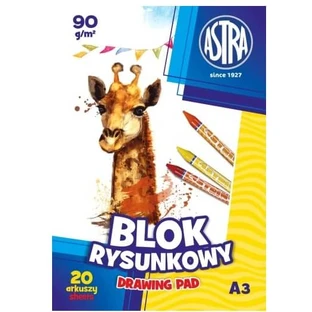 Drawing pad 90g/m2 A3, 20 sheets