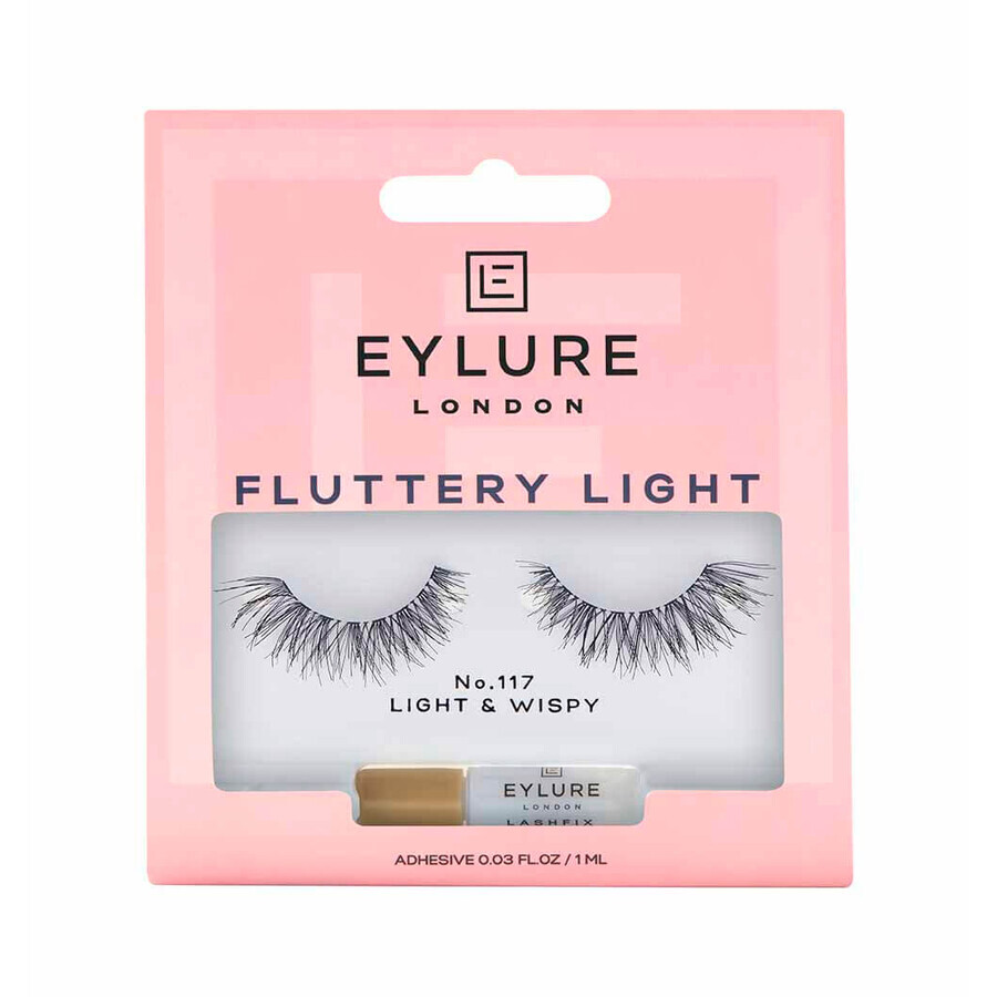 Eylure Fluttery Light Lashes Ciglia artificiali con effetto colla n. 117