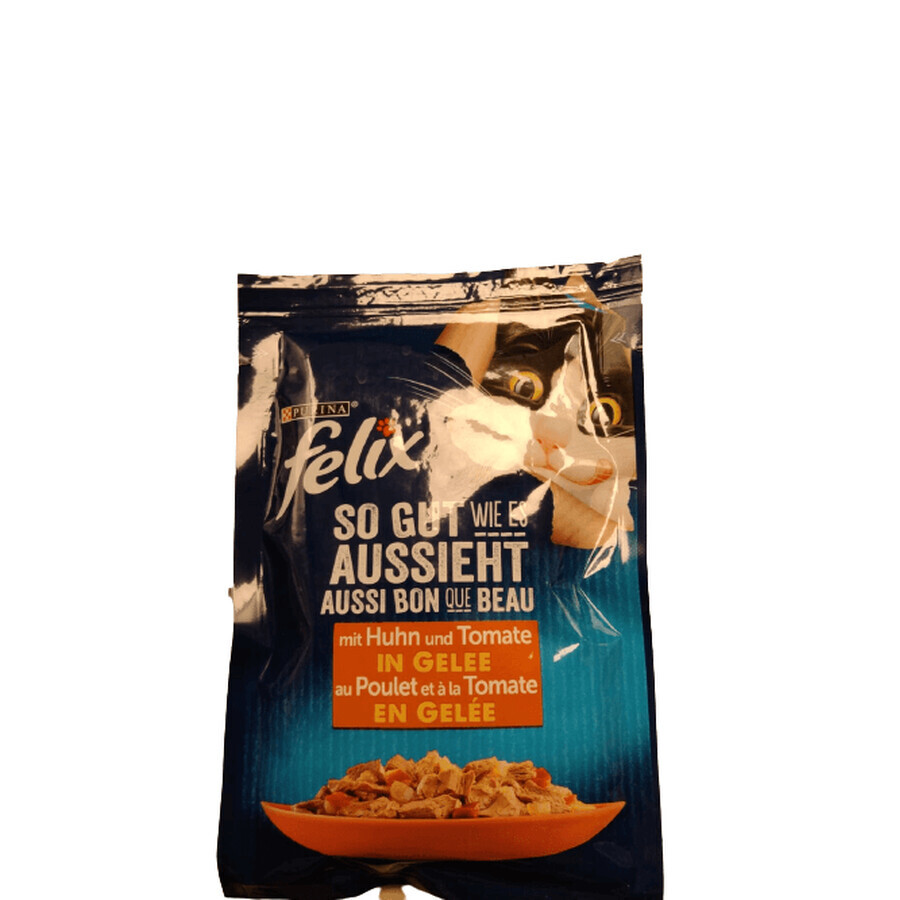 Buy Felix, Cat Food, Chicken and Tomato, 85g Felix, Cat Food, Chicken and Tomato, 85g