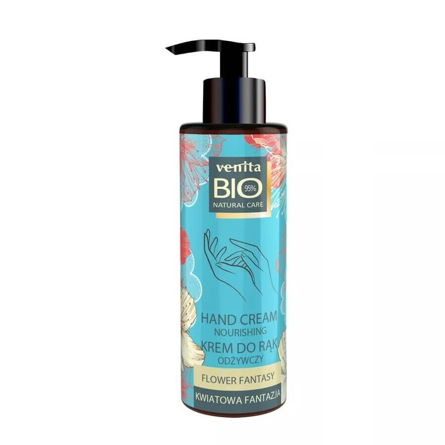 Venita Bio Natural Care Cremă de mâini Flower Fantasy Cremă de mâini revitalizantă, 100ml