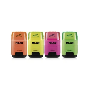 Milan, Temperówka z gumką compact fluo