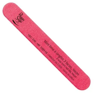 Peggy Sage mini rechte papieren nagelvijl 180/240 roze, 1 stuk