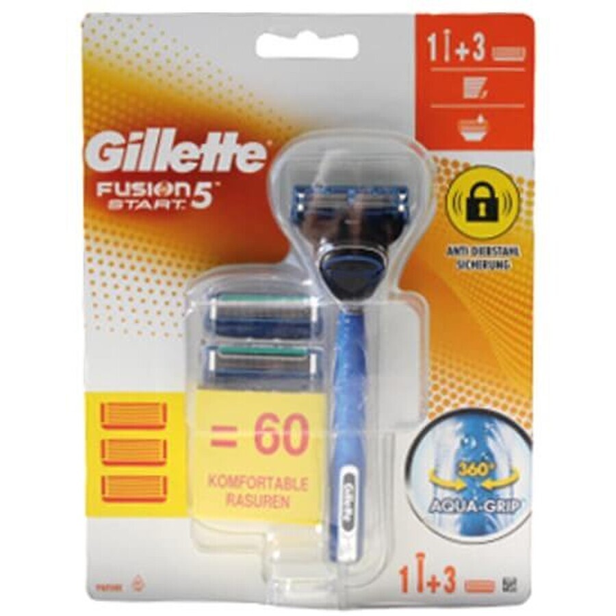 Gillette, Fussion 5, razor and 3 replacement cartridges