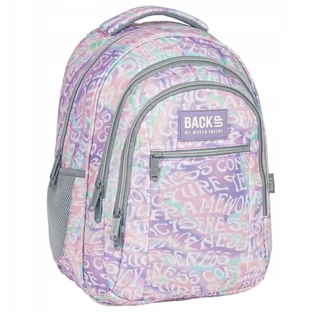 BackUp, Trendy backpack Letters cream, 1 pcs