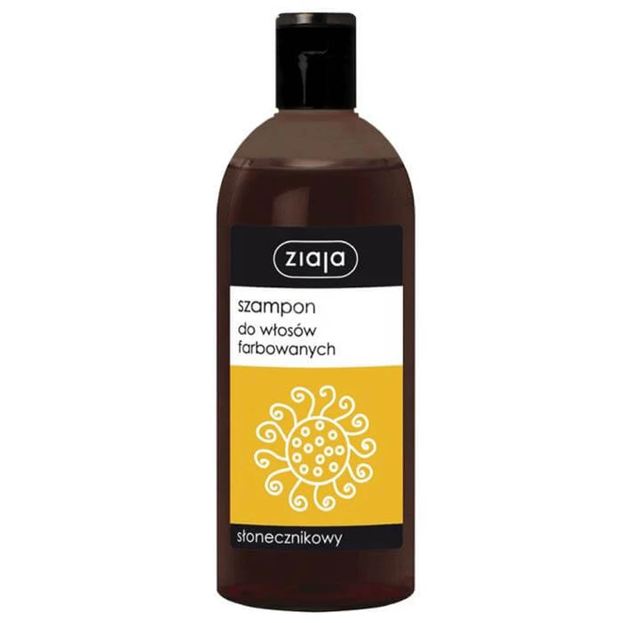Ziaja, sunflower shampoo for dyed hair, 500ml - Long shelf life!