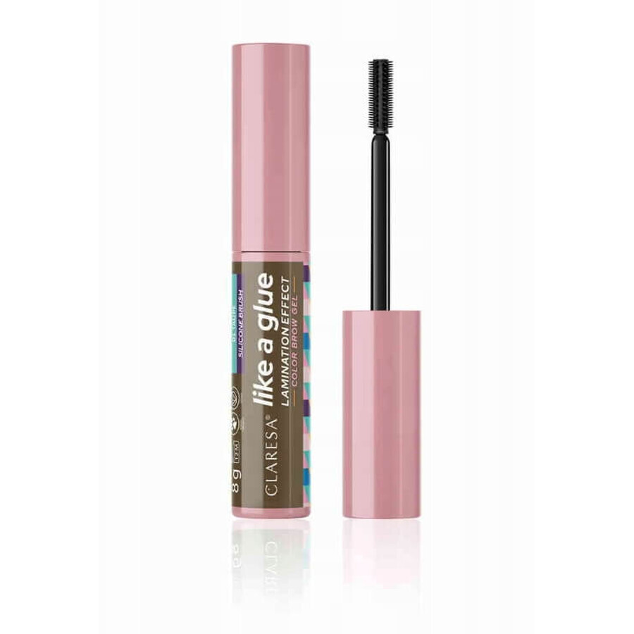 Claresa Like a Glue Colore per sopracciglia Taupe 01, 8 g