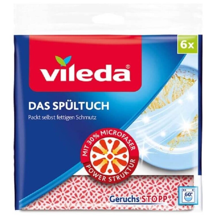 Torchon en microfibre Vileda, 6 pièces