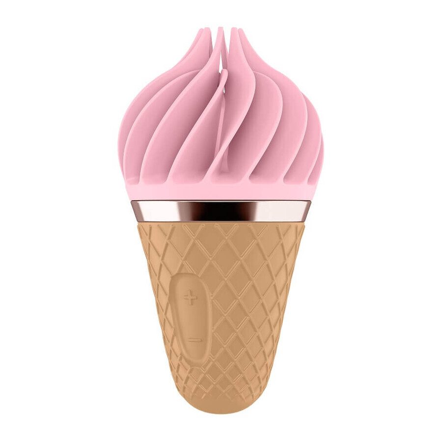 Sweet Treat Estimulador oftálmico en forma de piedra de helado rosa