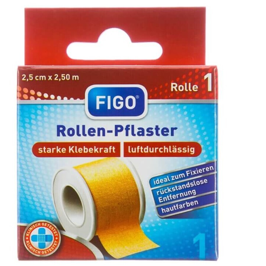 Figo, Cerotti per ferite, 2,5 cm x 2,5 m