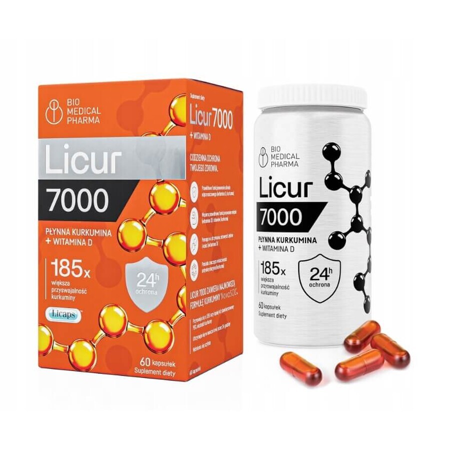 Licur 7000 + Vitamin D, 60 Kapseln