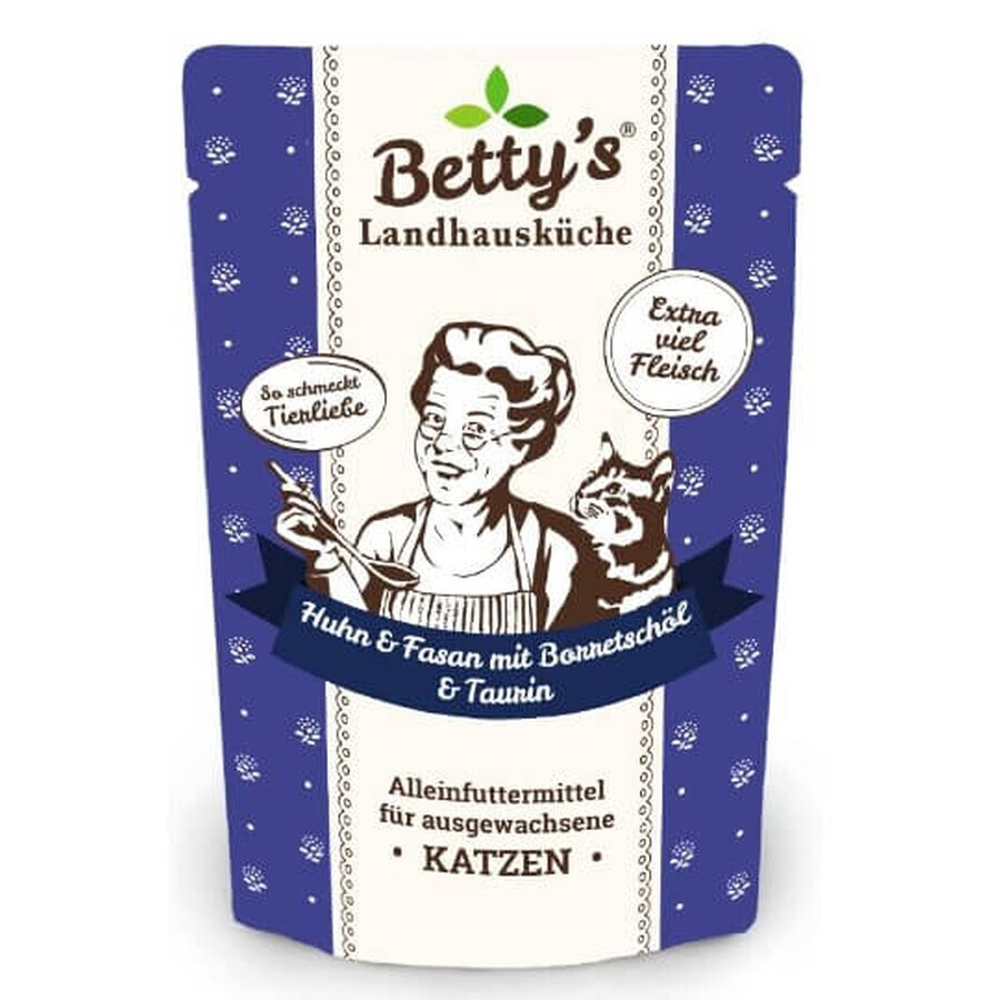 Betty's, nourriture humide, Poulet et baant, 100g