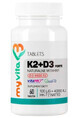 MyVita, Vitamin K2 + D3 Forte, 60 tablets