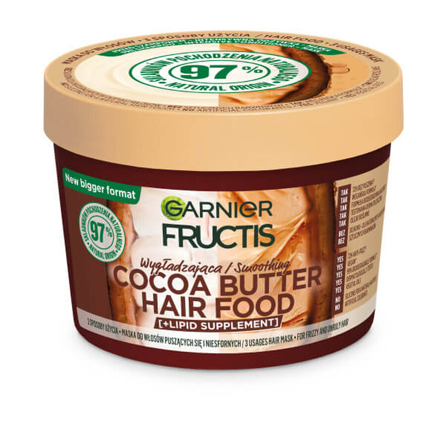 Garnier Fructis Fructis Cacaoboter Haarvoedingsmasker, 400ml