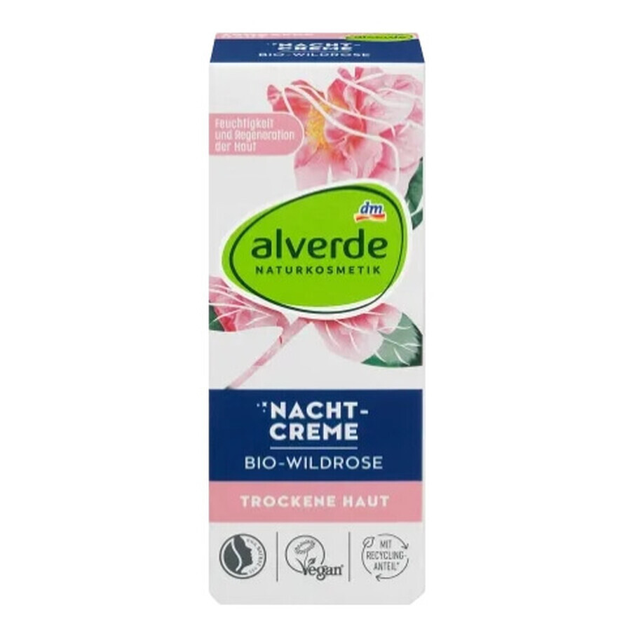 Alverde, Bio-wildrose, Night Cream, 50ml