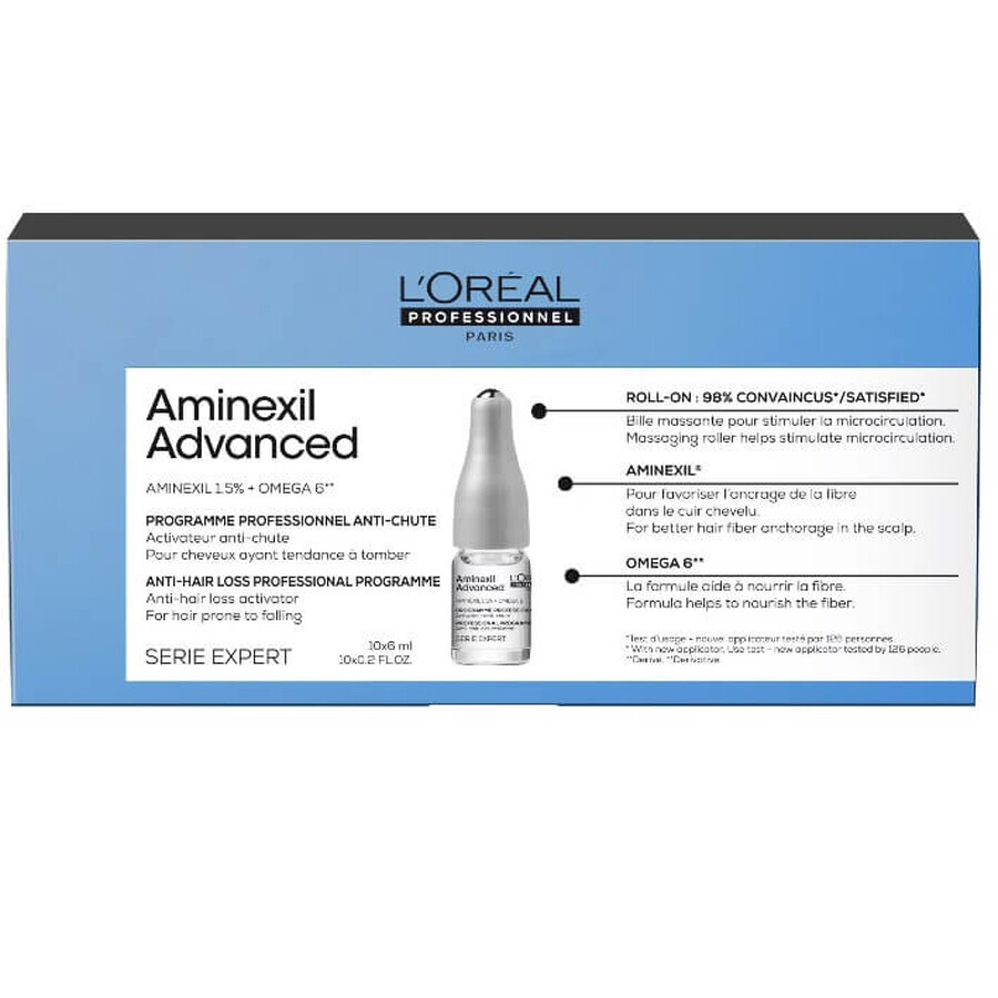 L'Oreal Professionnel Expert Serie Aminexil Erweiterte Wachsverlustbehandlung, 10x6ml