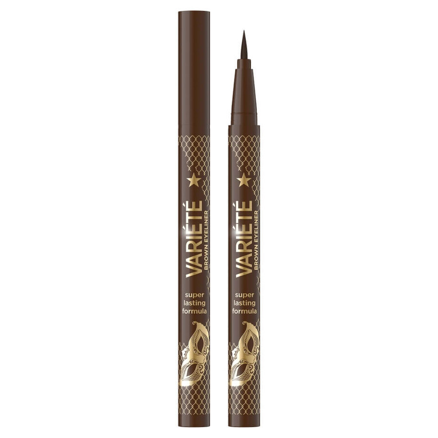 Eveline Cosmetics Variete Penna Eyeliner di Precisione Marrone, 2g