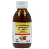 Sirop de crevettes aux framboises et au zinc, sans sucre, 100 ml