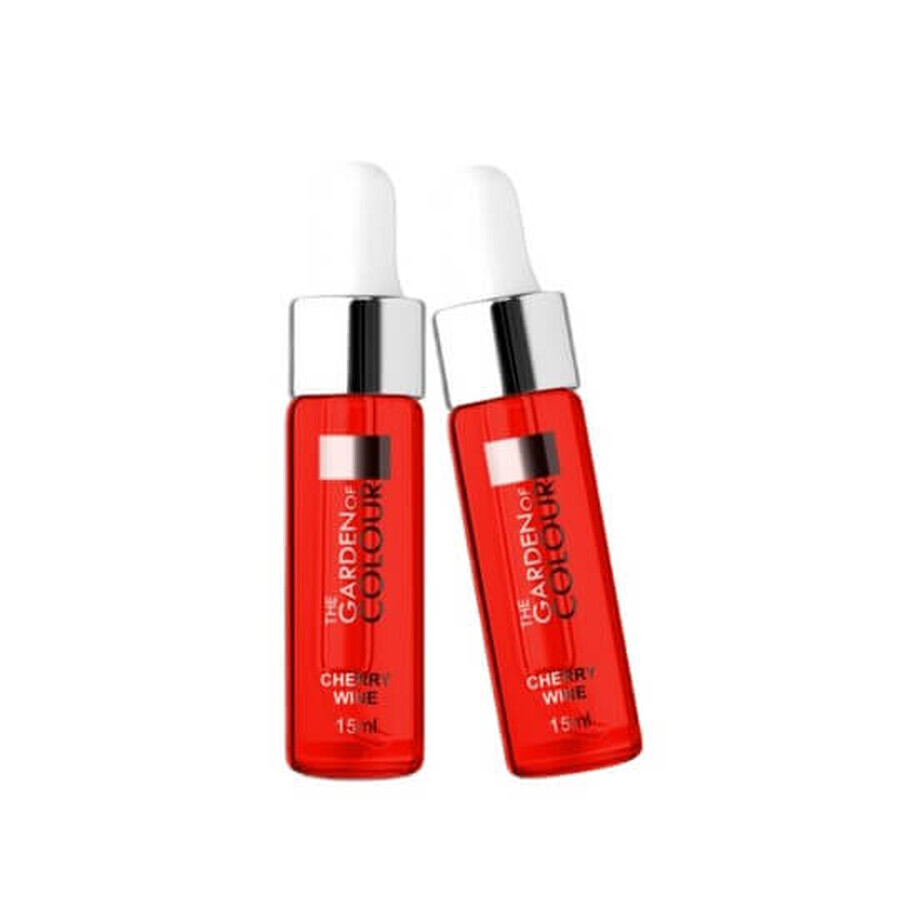 Silcare The Garden of Colour Ulei de unghii cu pipete Cherry Wine, 15ml