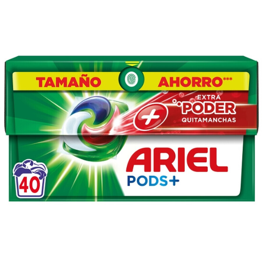 Ariel Pods+ Extra Power Wash Pods, 40 pezzi